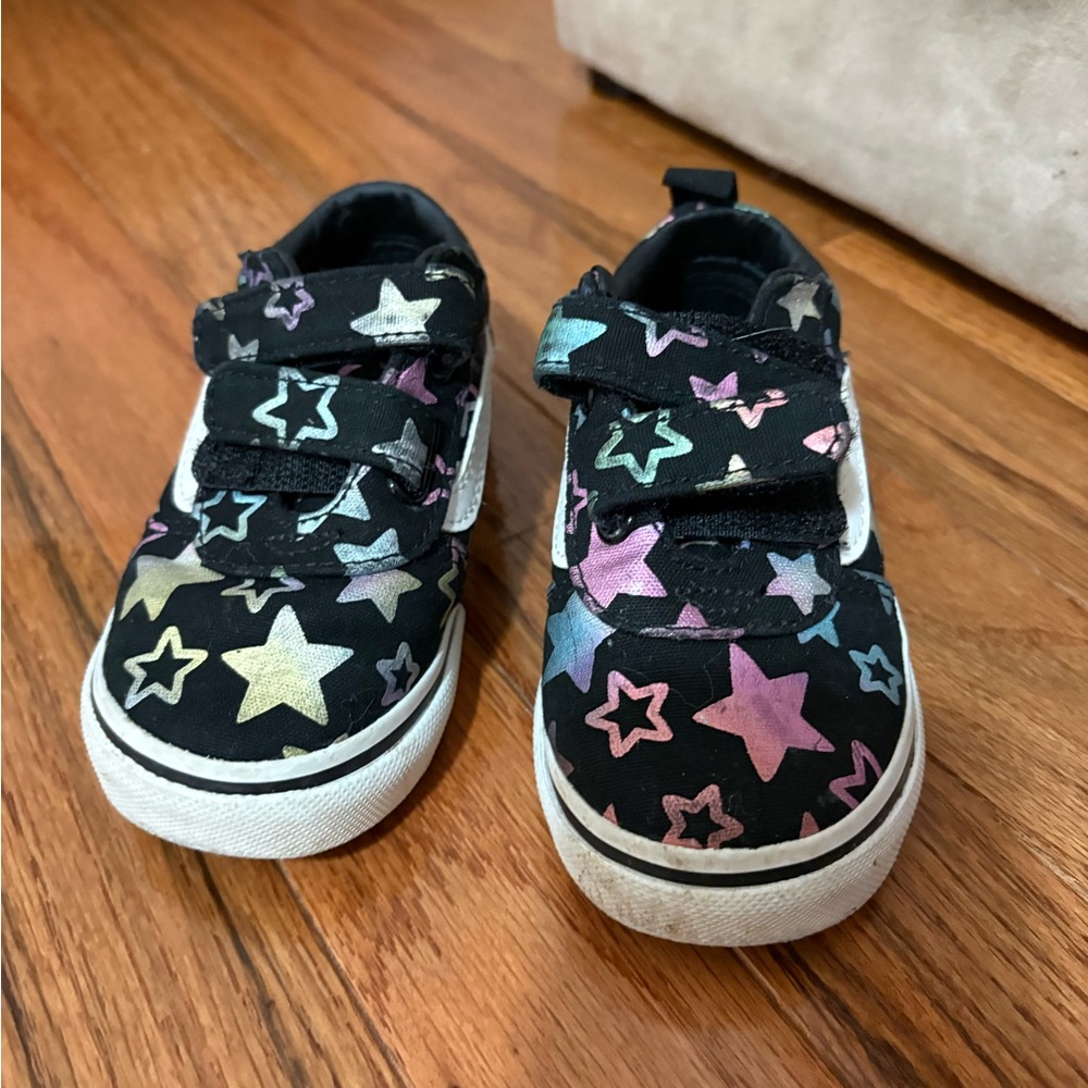 Vans Black Starry Kids Sneakers